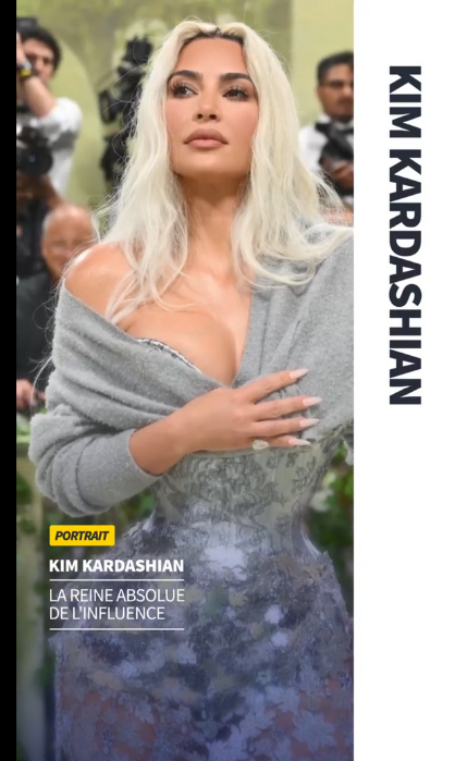 Exemples actu social stories, kim kardashian