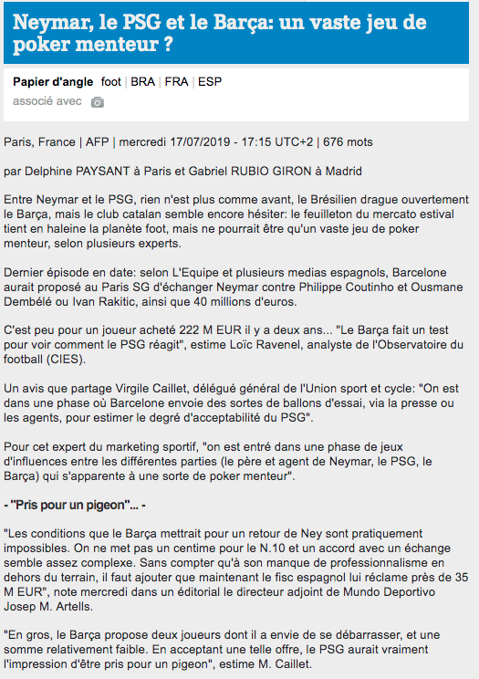 article de presse
