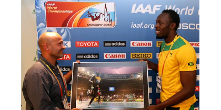 AFP photographer Olivier Morin meets ’Bolt Lightning’