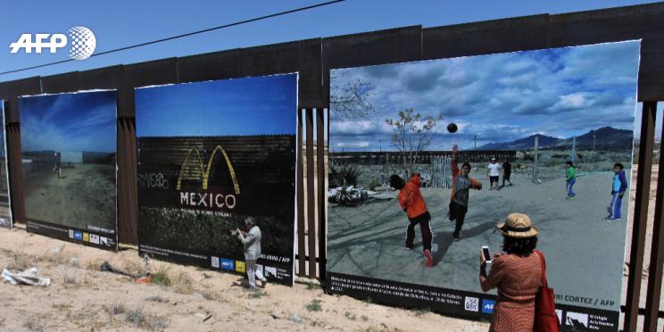 La vie à la frontière Mexique-USA, une exposition photo AFP