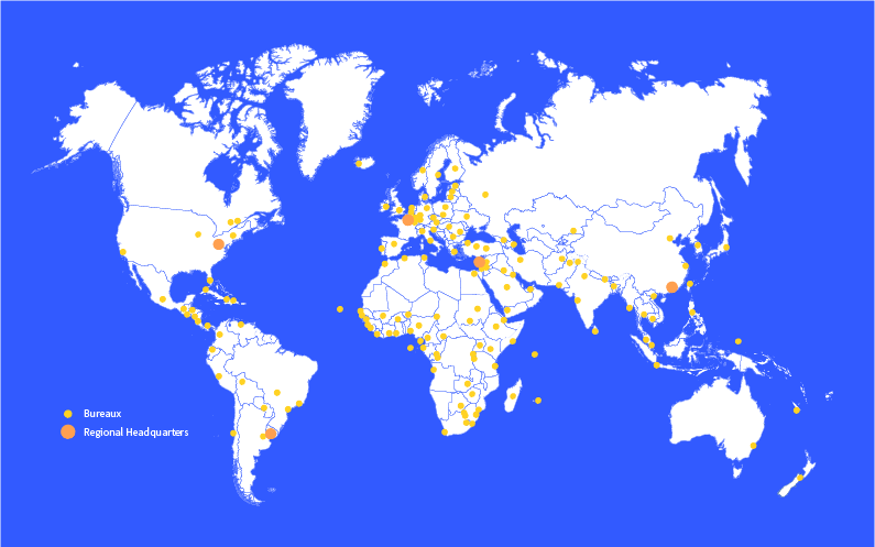 Map - AFP in the world