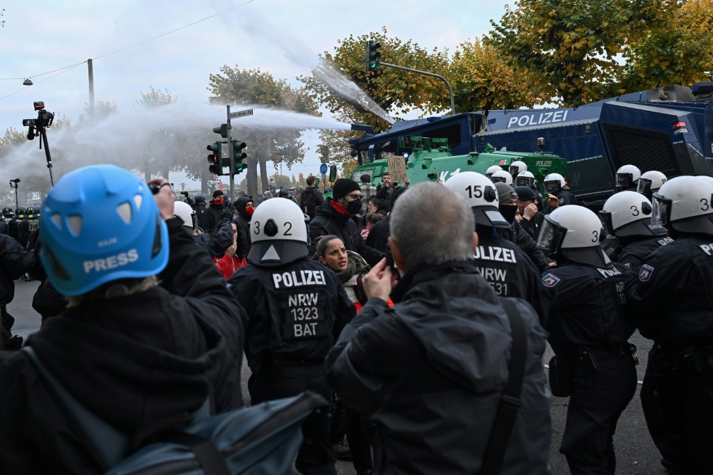 German police, protesters clash after 'Gen Z' demos
