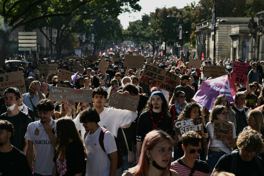 The protests come months before the 2027 election — Miguel MEDINA / AFP