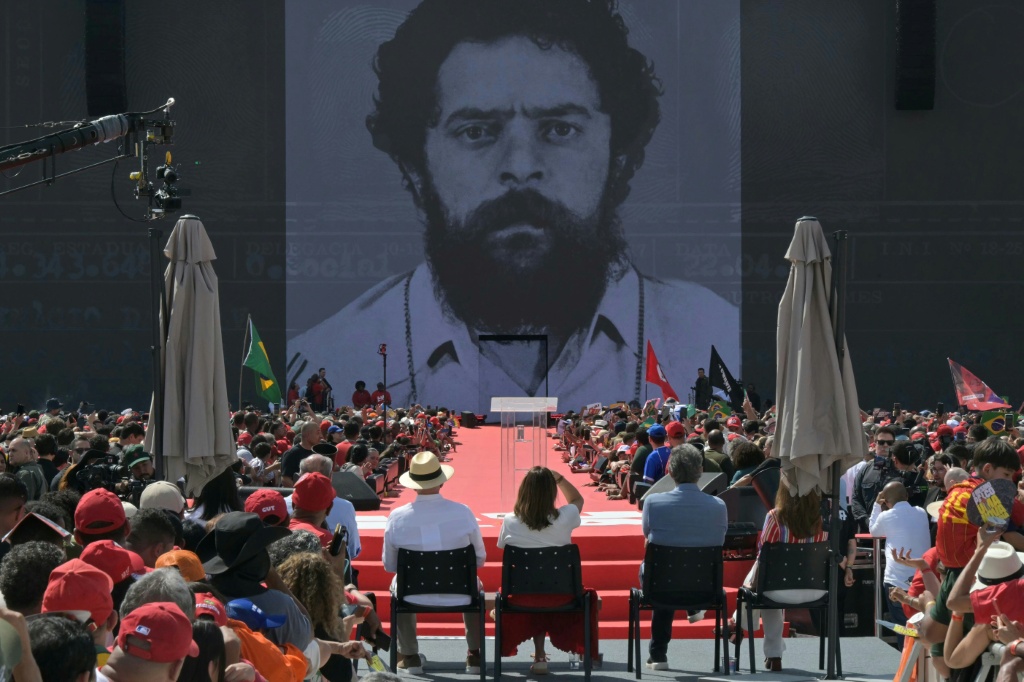Brazilian President Luiz Inacio Lula da Silva was jailed in 1980 for leading massive strikes — NELSON ALMEIDA / AFP