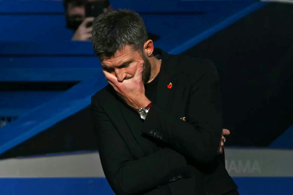 Manchester United's 2-0 defeat at Chelsea plunged Michael Carrick's future into doubt — Glyn KIRK / AFP