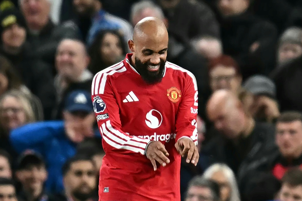 Bryan Mbeumo put Man Utd in front against the run of play — Paul ELLIS / AFP