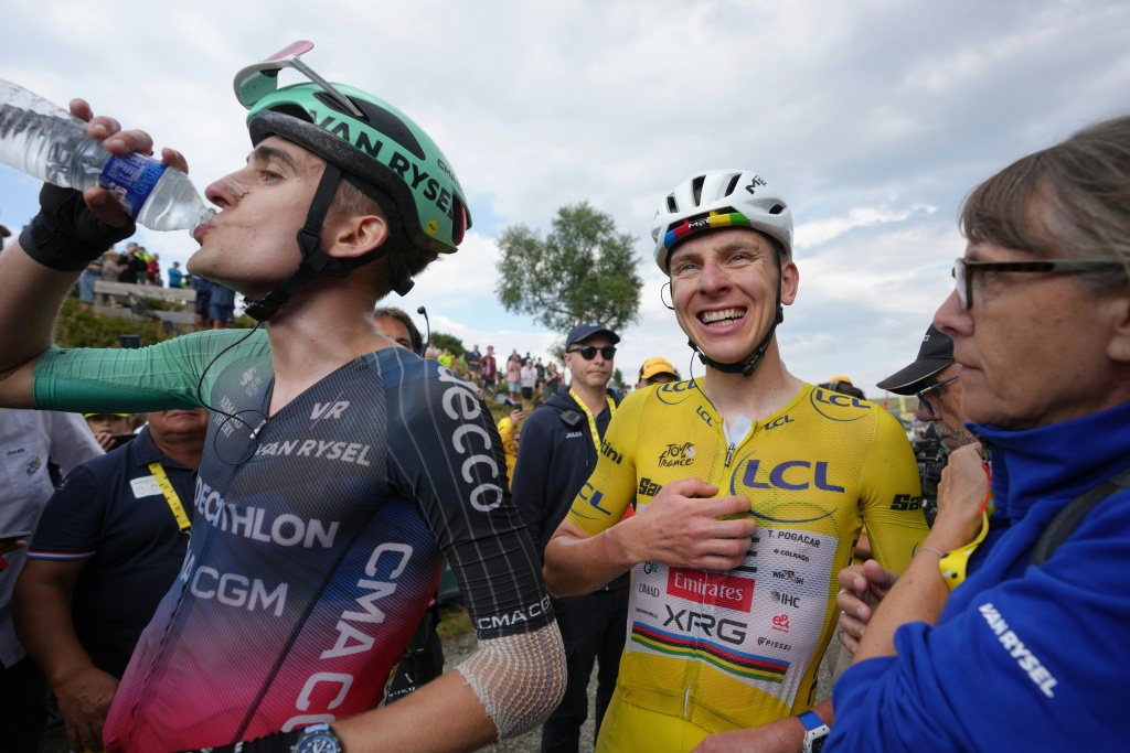 Paul Seixas is not at Tadej Pogacar's level and it remains to be seen whether he can progress as much — Thibault Camus / AFP