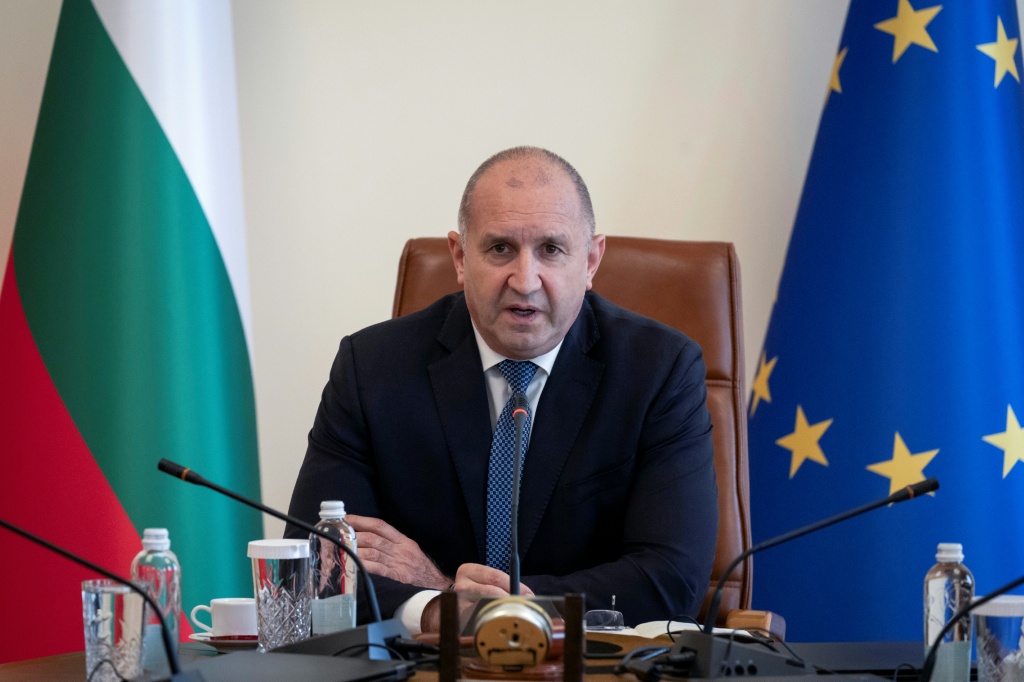 Bulgaria's Prime Minister Rumen Radev says the attack 'constitutes a flagrant violation of maritime law' — Nikolay DOYCHINOV / AFP