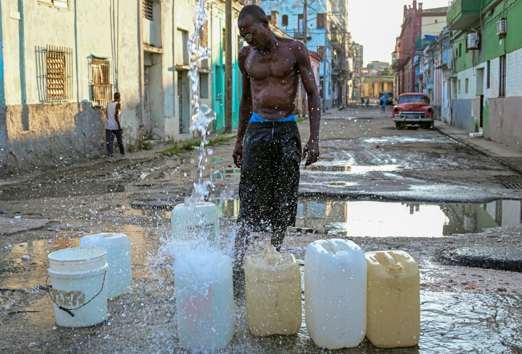 Water, food and medicine shortages are some of the issues Cubans on the US-blockaded island face — YAMIL LAGE / AFP