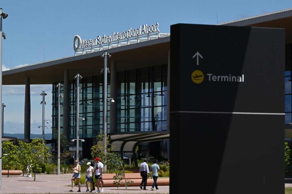 Western Sydney International Airport has started operating domestic and international flights — Saeed KHAN / AFP