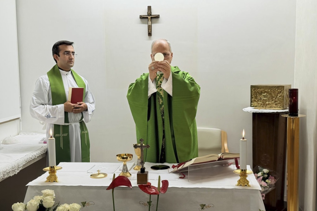 Pope celebrates mass in hospital after cancer operation