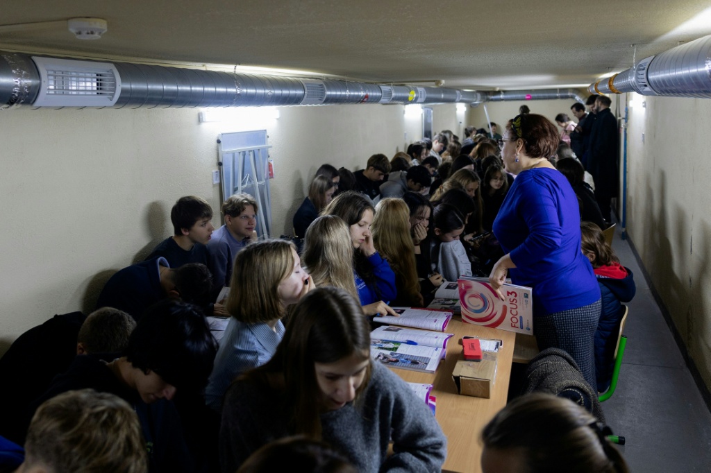 Constant Russian air attacks have meant the people of Kyiv have limited sleep — Tetiana DZHAFAROVA / AFP