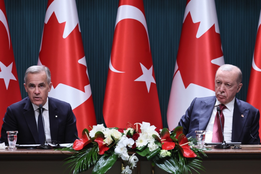 Mark Carney became the first Canadian prime minister to make a bilateral visit to Turkey — Adem ALTAN / AFP
