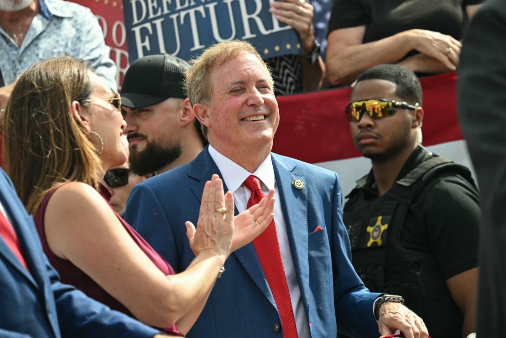 Texas Attorney General and Republican Senate candidate Ken Paxton has survived criminal charges, impeachment and years of damaging revelations — SAUL LOEB / AFP