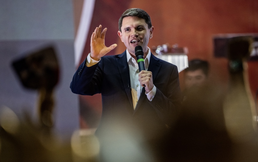 Democratic candidate for US Senate James Talarico has challenged conservative Christians on their own theological ground — RONALDO SCHEMIDT / AFP