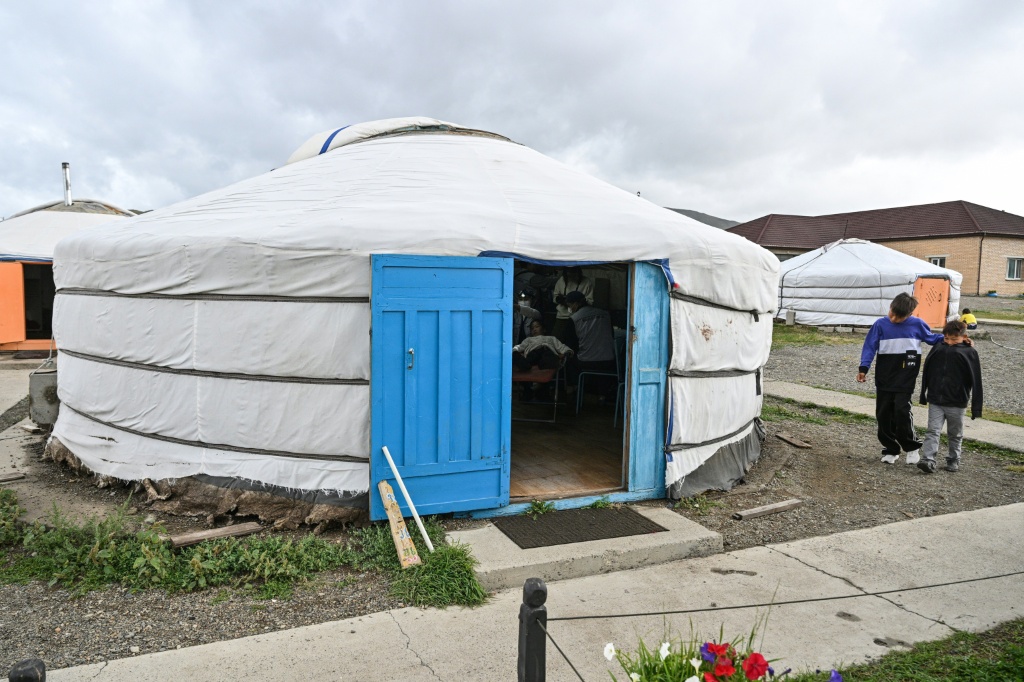 The NGO's newly-established dental health centre is in one of Ulaanbaatar's sprawling and underprivileged suburbs known as "ger districts", named after traditional nomadic dwellings — Hector RETAMAL / AFP