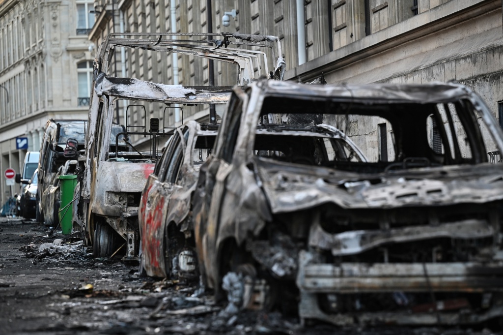 Around 1,800 people were arrested across France — Matthieu RONDEL / AFP