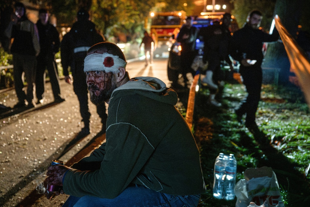 Six people were killed in Kyiv, with dozens more wounded — Genya SAVILOV / AFP