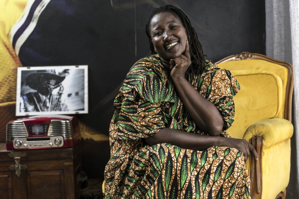 Vocalist Korka Dieng is Orchestra Baobab's first woman member — PATRICK MEINHARDT / AFP