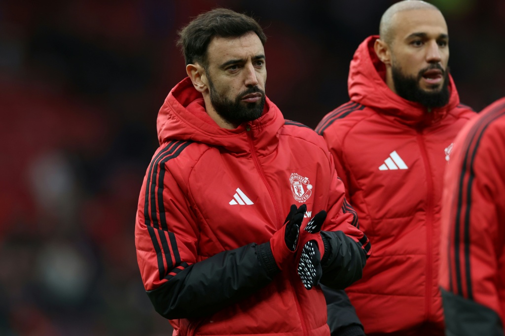 Manchester United captain Bruno Fernandes was dropped from the team for the 3-0 defeat by Bournemouth — Darren Staples / AFP