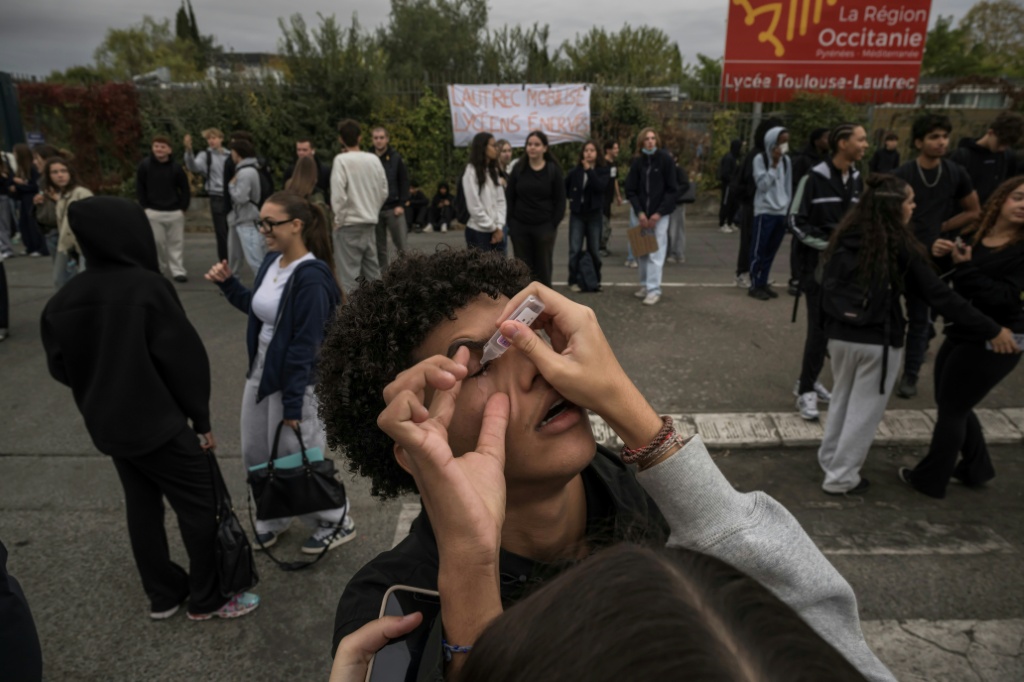 Protesters march in the southern city of Marseille — Thibaud MORITZ / AFP
