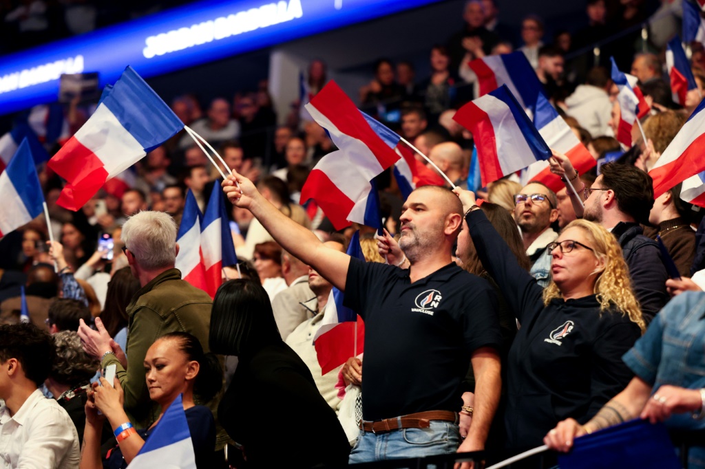 Thousands turned up to show support — ROMAIN PERROCHEAU / AFP