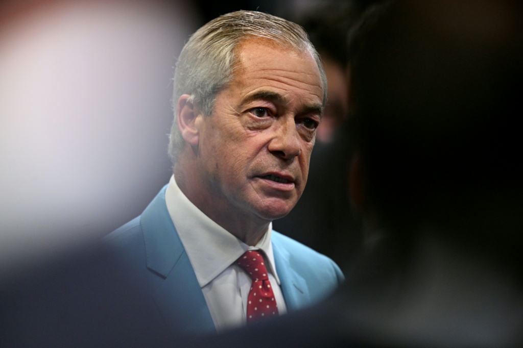 Reform leader Nigel Farage has a had a difficult few months, giving the Tories some hope — Oli SCARFF / AFP