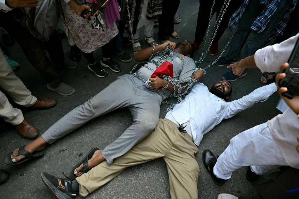 The demonstrations have been backed by key opposition parties, including the popular Gen Z-led Cockroach Janta Party (CJP) online movement, who say voter-roll changes give an advantage to Prime Minister Narendra Modi's ruling Bharatiya Janata Party — Arun SANKAR / AFP