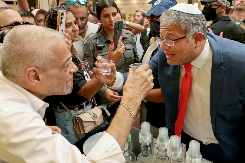 Ben Gvir's party is expected to win eight or nine seats in the election — JACK GUEZ / AFP