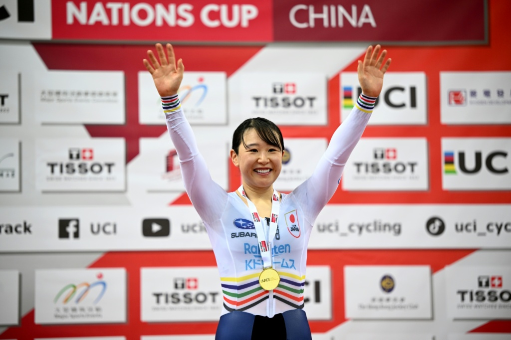 'He's here with me': Japan cycle queen dedicates gold to late brother