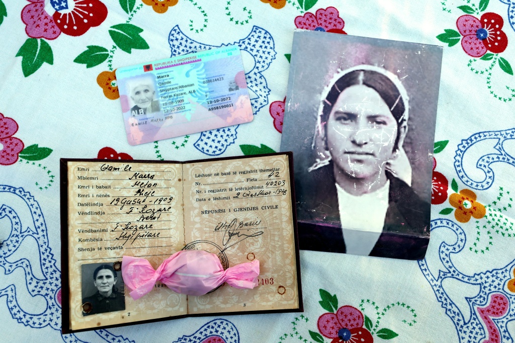 Qamile Marra was born under Ottoman rule and turned 36 a fortnight before the end of World War II — Adnan Beci / AFP