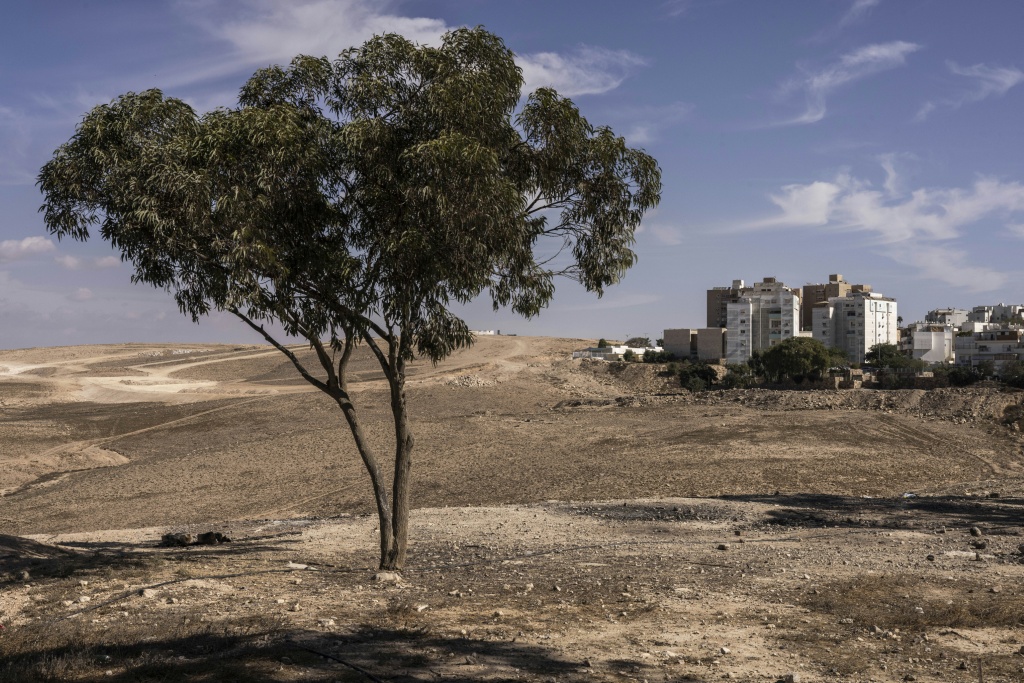 This photograph shows residential buildings in Arad on October 2, 2026.  Ultra-Orthodox Jews account for around 40 percent of the city's residents. — JOHN WESSELS / AFP