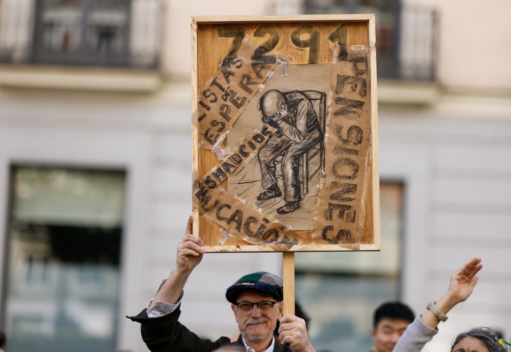 25,000 rally in Madrid demanding state pension guarantees