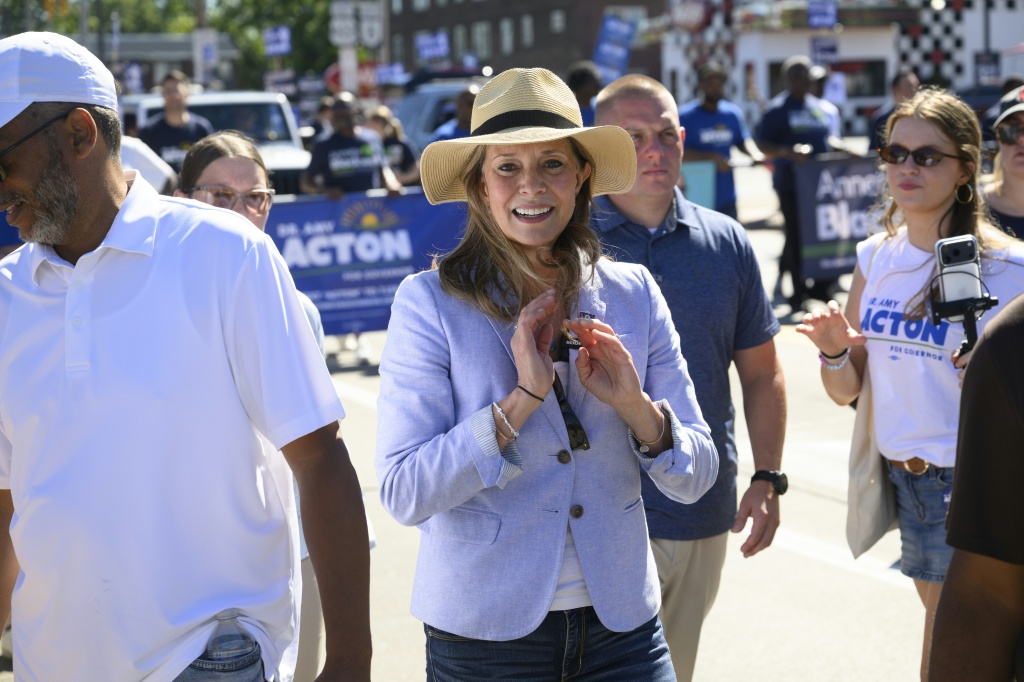 Democratic gubernatorial candidate for Ohio Amy Acton's childhood sexual abuse has become the subject of a Republican attack ad — JEFF SWENSEN