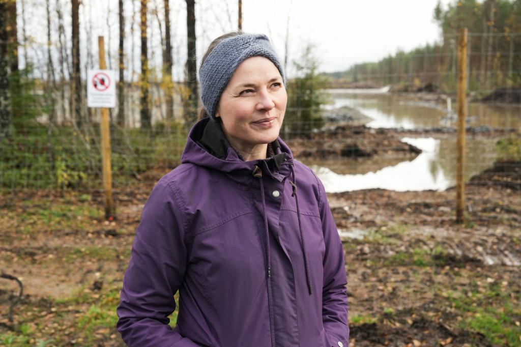 Hanna Halmeenpaa of the Finnish Association for Nature Conservation wants work on the site suspended — Alessandro RAMPAZZO / AFP
