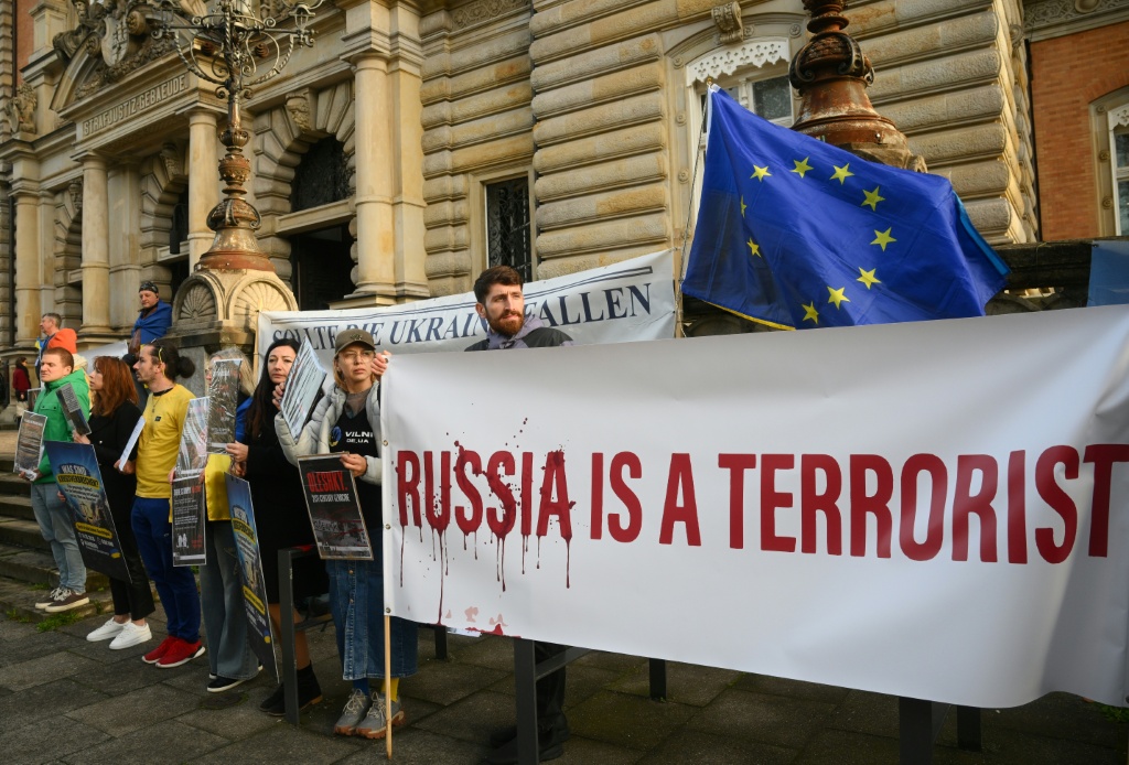 Former Ukrainian military officer Sergiy Kuznietsov at the start of his trial in Hamburg over the Nord Stream sabotage — Markus Scholz / AFP