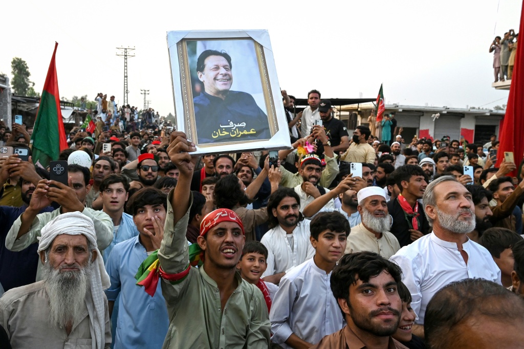 Pakistan's former prime minister Imran Khan faces scores of charges ranging from corruption to treason following anti-establishment in 2023 — Abdul MAJEED / AFP