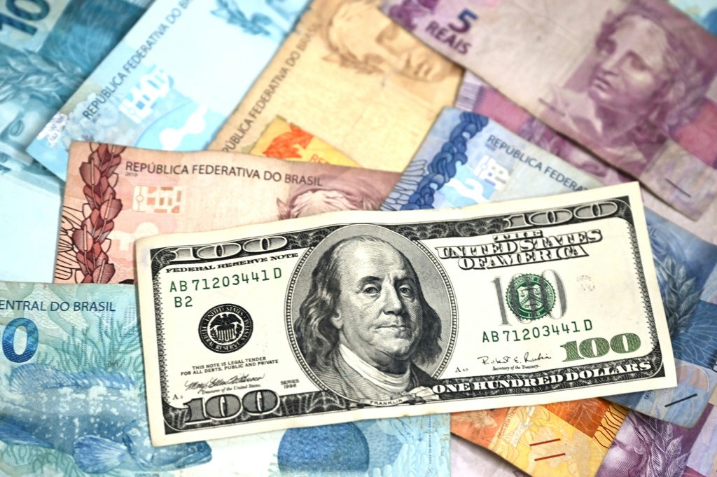 As the market rallied, the real also strengthened against the dollar — Luis ROBAYO / AFP
