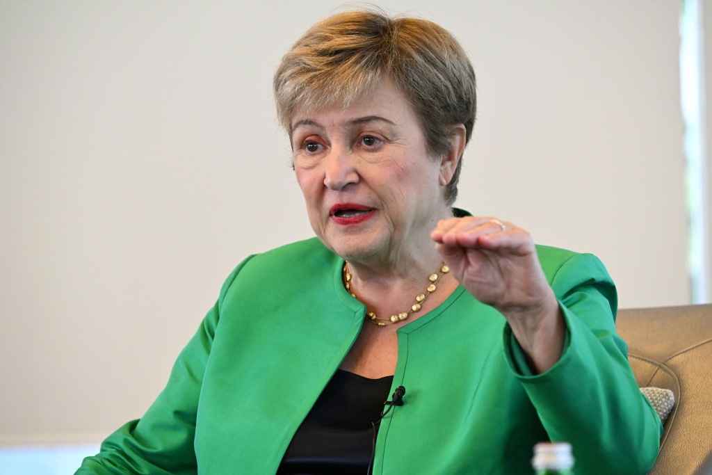Kristalina Georgieva, managing director of the International Monetary Fund (IMF), told AFP last week that the AI boom was bolstering growth in some economies but its effects were not global — Roslan RAHMAN / AFP