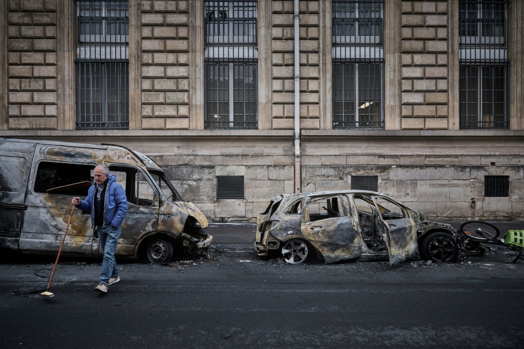 The eurozone's second-largest economy was rocked by some of its worst street violence in recent years — Kiran RIDLEY / AFP