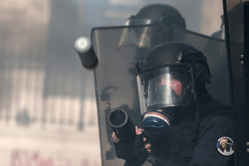 Police were out in force in Marseille — Thibaud MORITZ / AFP