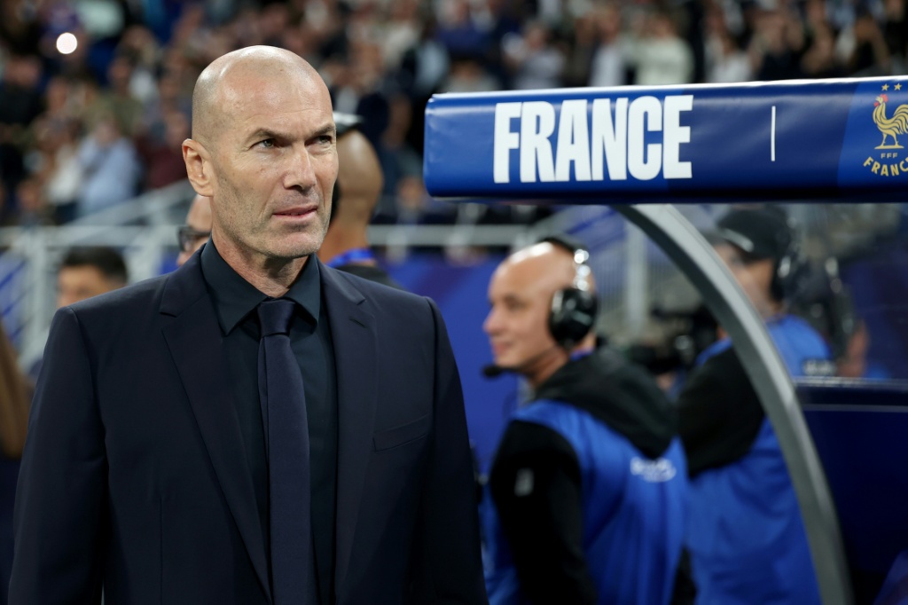 The match was Zinedine Zidane's first home game since being appointed France coach — FRANCK FIFE / AFP