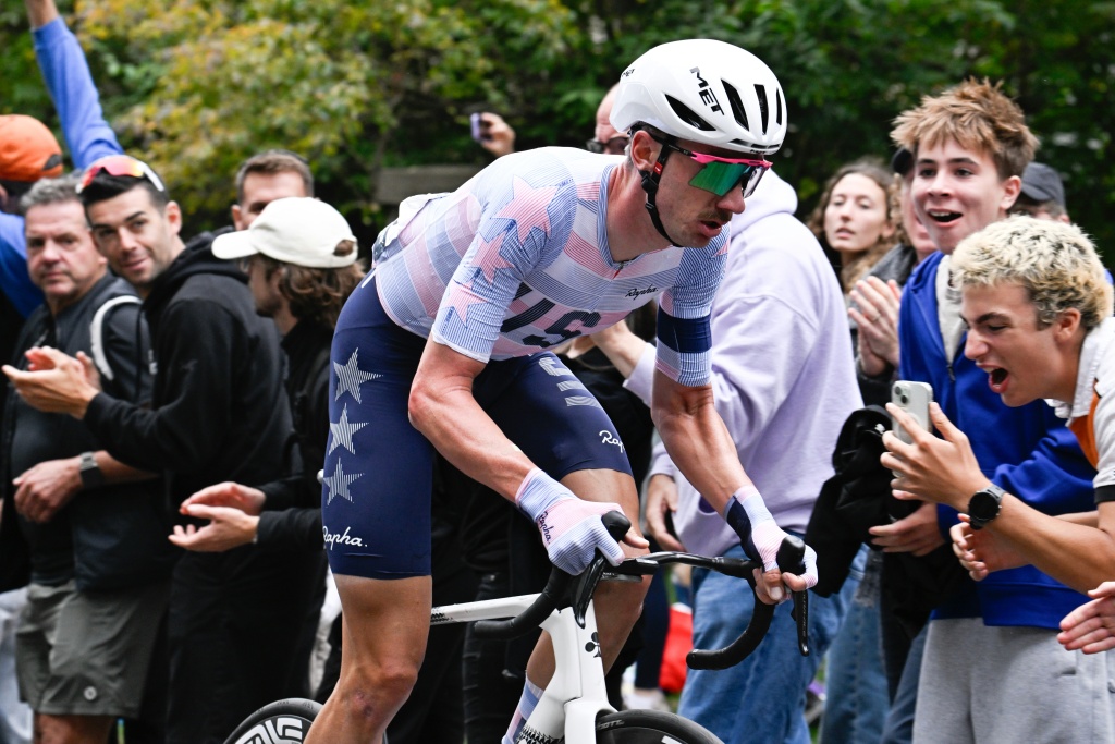 Brandon McNulty claimed a shock victory at the World Championships — Andrej Ivanov / AFP