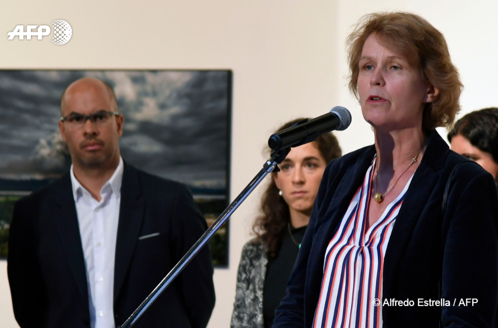 Margriet Leemhuis, embajadora en México de Holanda © ALFREDO ESTRELLA / AFP