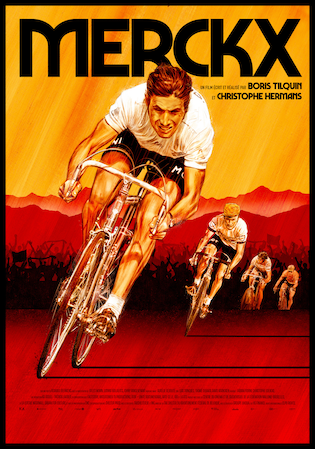 Affiche du documentaire coprodite par FACTSTORY, Merckx