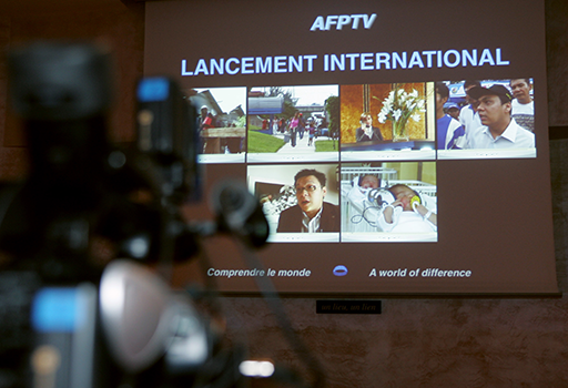 Launch  of AFPTV International on 13 February, 2007.