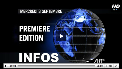 TV news bulletin, first edition, 3 September 2011.