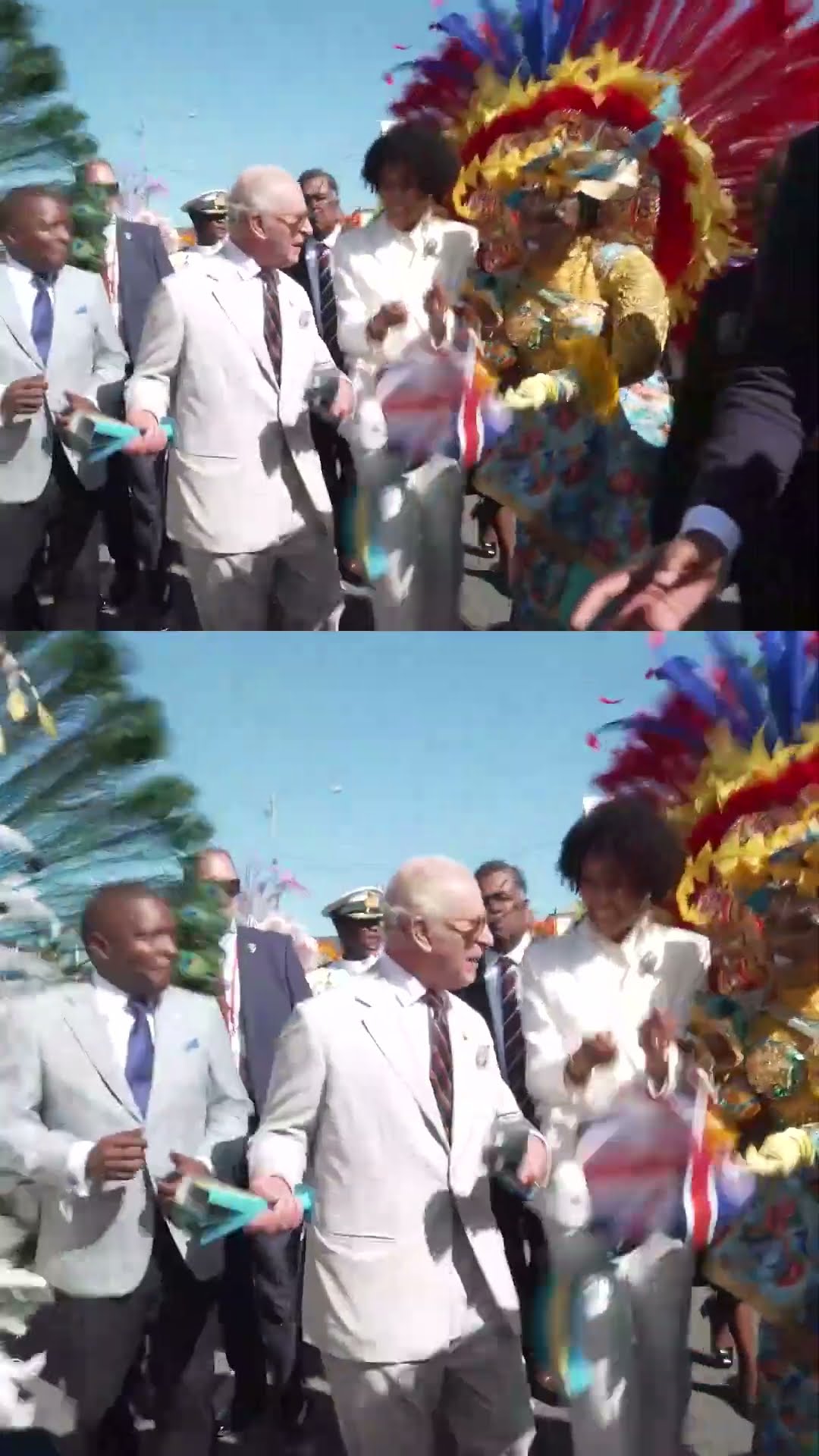 King Charles III dances during traditional parade in Bahamas | AFP