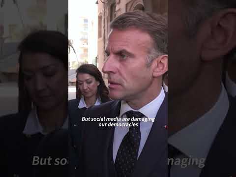Macron accuses social media of sowing discord during recent riots | AFP