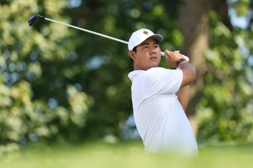 Tom Kim finishes marathon Asian Games second round under floodlights